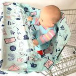 2-in-1 Baby Shopping Cart Cover & High Chair Cover for Supermarket