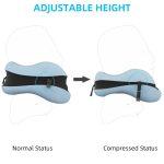 Ergonomic Adjustable Height Travel Neck Pillow