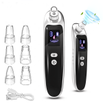 Acne Remover Vacuum Cleaner with LCD Display and 6 Suction Heads