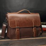 Crazy Horse Leather Backpack, Men’S Casual Shoulder Bag