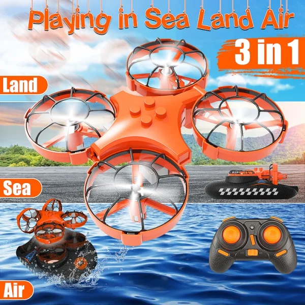 3 In 1 Air, Land & Water Hovercraft Drone