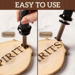 Diy Wood Burning/Carving Set | Diy Wood Burning Set + 26 Letters Copper Mold