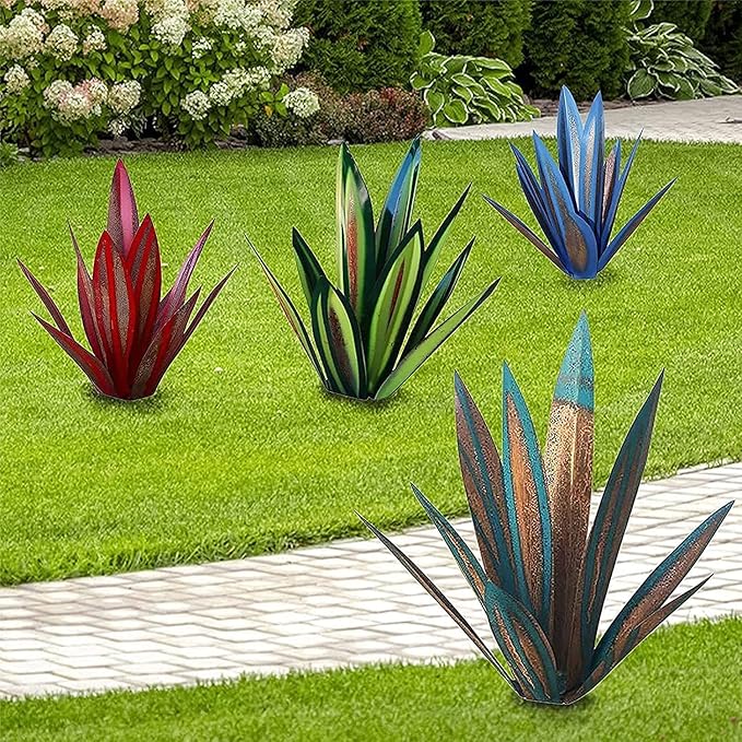 Anti-Rust Metal Tequila Agave Plant-Perfect For Garden