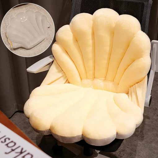 Clam Shell Shaped Garden Chair Decorative Cushion, For Couch, Bed, Living Room, Home Office Decor