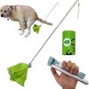 Dog Pooper Scooper, Poop Picker up for Dogs, Dog Pooper Scooper with Bag Attachment, Portable Foldable Dog Poop Catcher