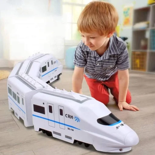 Electric Toy Train For Kids With Action Flashing Lights