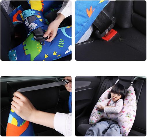 H-Shape Car Seat Pillow, Kids Car Pillows for Sleeping, Child Car Sleeping Head Support, Travel Neck Rest Car Seat Pillow