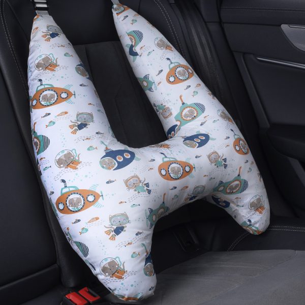 H-Shape Car Seat Pillow, Kids Car Pillows for Sleeping, Child Car Sleeping Head Support, Travel Neck Rest Car Seat Pillow