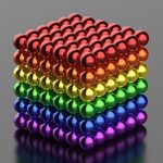 Multi Colored Digitdots 216 Pcs Magnetic Balls