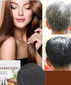 Hair Darkening Shampoo Bar, Black Soap for Gray Hair, Natural Organic Conditioner and Repair Essence