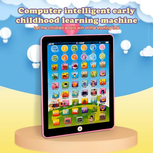 Kids Learning PadTablet Interactive Toddler Toys with Words Numbers Alphabets Music English Electronic Educational Toy