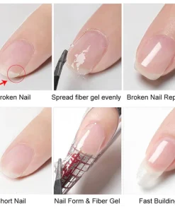 Nail Repair Gel - Cracked Nail Repair Gel Strengthen Long Lasting Harmless For Uv Acrylic Broken Nails Gel