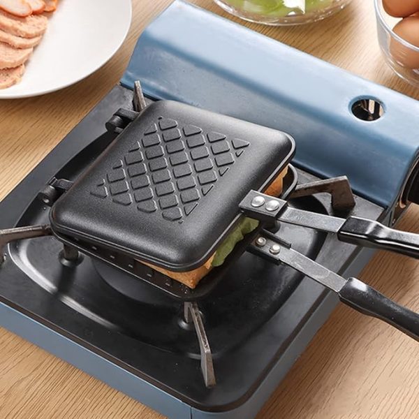 Non-Stick Sandwich And Panini Maker With Insulated Handle