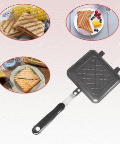 Non-Stick Sandwich And Panini Maker With Insulated Handle