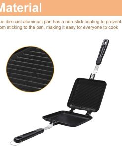 Non-Stick Sandwich And Panini Maker With Insulated Handle