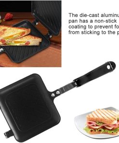 Non-Stick Sandwich And Panini Maker With Insulated Handle