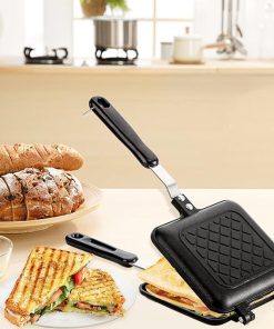 Non-Stick Sandwich And Panini Maker With Insulated Handle