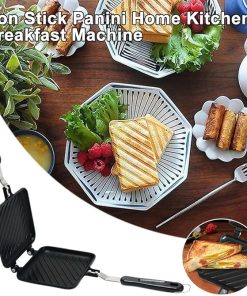 Non-Stick Sandwich And Panini Maker With Insulated Handle