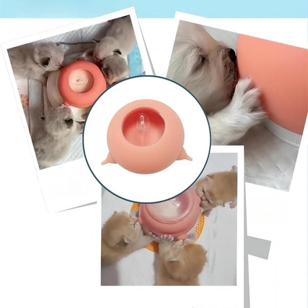 Portable Pet Milk Feeding Bowl - Puppies Nursing Station For Born Pets