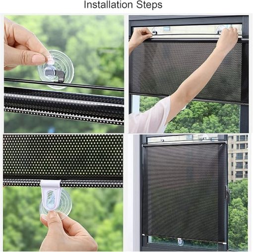 Suction Cup Solar Shades Roller Blinds