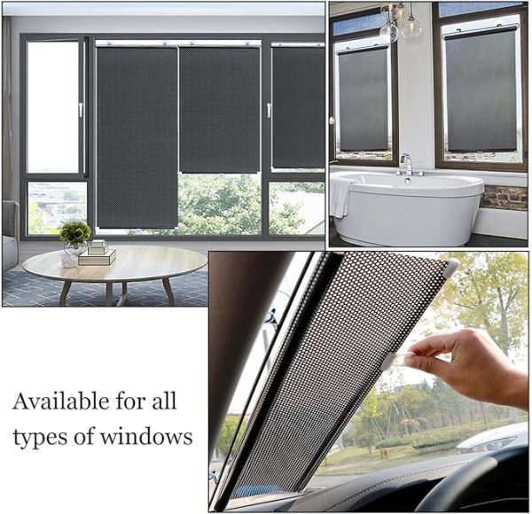 Suction Cup Solar Shades Roller Blinds