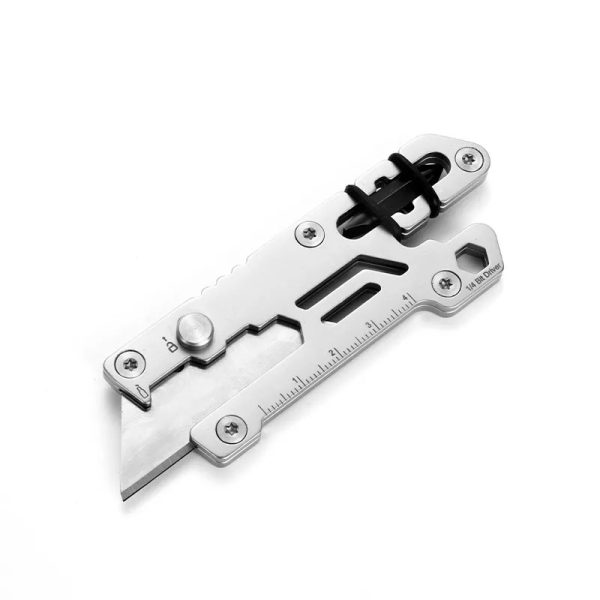 Utility Knife, Retractable Razor Blade, Titanium Box Cutter Locking Razor Knife, Edc Knife Multi-Tool