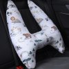 H-Shape Car Seat Pillow, Kids Car Pillows for Sleeping, Child Car Sleeping Head Support, Travel Neck Rest Car Seat Pillow