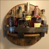 Bourbon Whiskey Barrel Shelf - Rustic Bar Accessories