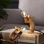 Resin Mice Lamp