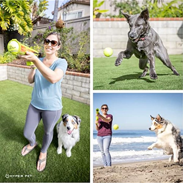 Dog Ball Launcher, Interactive Ball Thrower, Load & Launch Tennis Balls For Dogs