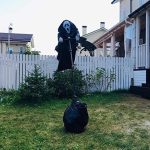 Halloween Ghost Face Scarecrow - Scarecrow Screaming Ghost