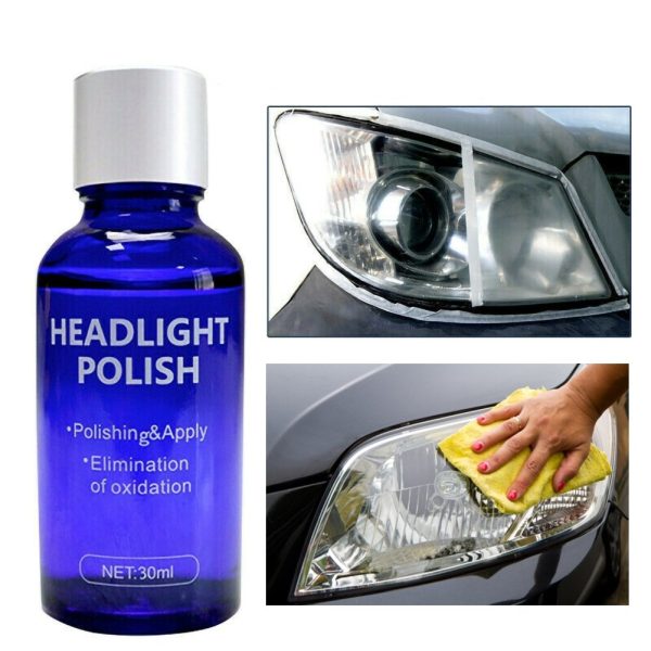 Headlight Polish Cleaner, Restoration Kit, Repair Liquid Spray