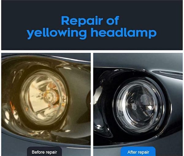 Headlight Polish Cleaner, Restoration Kit, Repair Liquid Spray