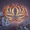 Lotus Flower Led Mandala Wall Art