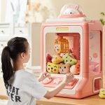 Mini Cartoon Coin Operated Play Game Claw Crane Machine – Mini Joy Claw Fun