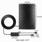 Long Range Indoor Hdtv 4K Digital Antenna 600 Miles