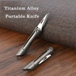 Itanium Alloy Mini Folding Keychain Knife