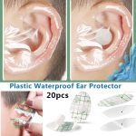 20-Piece Ear Covers, Waterproof Splash Guard Ear Protectors Kit For Swimming, Showering, Salon, Surfing, Snorkeling, Water Sports