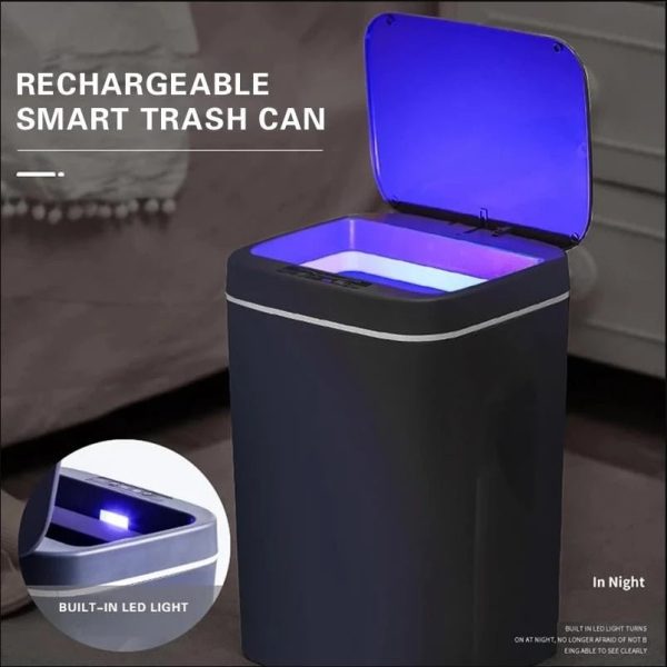 Self Changing Automatic Trash Bin - Electric Waste Bin For Home