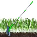 Thatch Rake - Efficient Steel Metal Lawn Grass Rake With Stainless Steel Handle