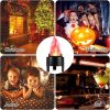 3D Fake Flame Lamp, Electric Campfire Artificial Flickering Flame, Table Lamp Fake Fire Light Realistic Flame