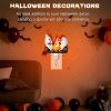 3D LED Ghost Campfire Nightlight, Halloween Night Light Plug into Wall, 3D Flickering Nightlight