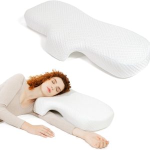 Dreamarch: Doctor-Developed, Cuddle Pillow For Individual Or Couple Side Sleepers. Ergonomic Pillow With Arm Hole. Pressure Side Sleeping Pillow For Neck And Shoulder Pain