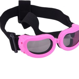 Outdoor Dog Sunglasses Anti-Uv Eye Protection Goggles Waterproof Windproof Anti-Fog For Small Pet Puppy Cat (Pink)