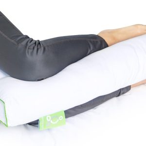 Sleep Yoga Leg Back Side Sleepers, Ergonomically Designed Down Alternative Pillow For Knee Support, Hypoallergenic & Washable, 26″ X 13″ X 3″/One Size, White