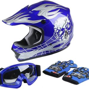 Slmoto Motocross Helmet Dot Youth & Kids Offroad Street Helmet Dirt Bike Motocross Atv Helmet