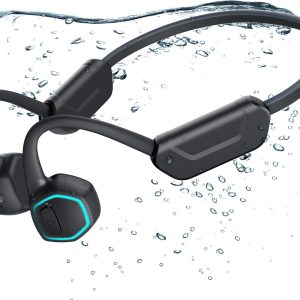 Agptek Waterproof Mp3 Player With Bluetooth 5.3 For Swimming, X15 32Gb Non-In-Ear Bone Conduction Headphones For Running, Cycling, Sports