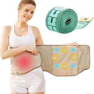 Electric Slimming Belt, With Compress,360° Full Circleheating,4 Massage Modes, Widening, Relieve Belly Waist Pain, Must Plug In Use, Measuring Ruler, For Women & Men