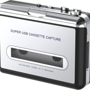 Digitnowcassette Tape To Cd Converter Via Usb,Portable Cassette Player Capture Audio Music Compatible With Laptop And Personal Computer, Convert Walkman Tape To Mp3 Format