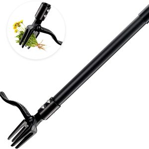 Weed Puller with Long Handle, Adjustable Stand Up Weed Puller Tool, High Hardness Weed Pulling Tool